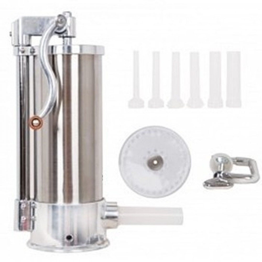 Aparat vertical de facut carnati Inox 5,5 Litri