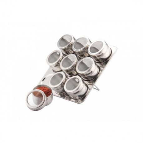Set inox pentru condimente din 10 piese