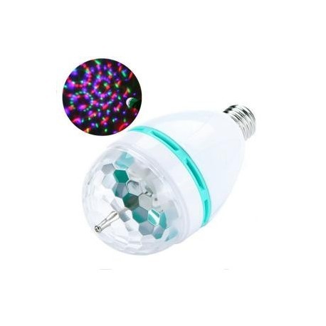 Bec rotativ cu LED 3W multicolor