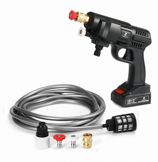 Aparat de spalat cu presiune mobil cu acumulator si incarcator