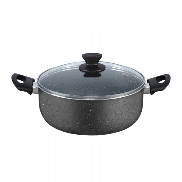 Cratita cu capac, aluminiu, 24cm, 3L