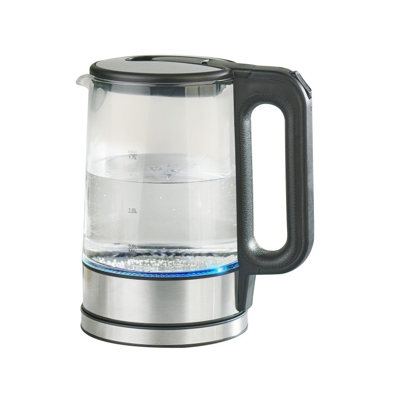 Cana fierbator, din sticla, 1.70 l, 2200W, cu LED