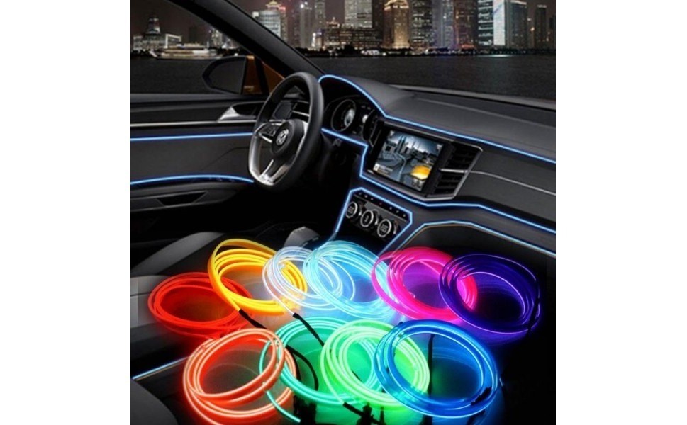 Banda decorativa luminoasa auto LED - 2m
