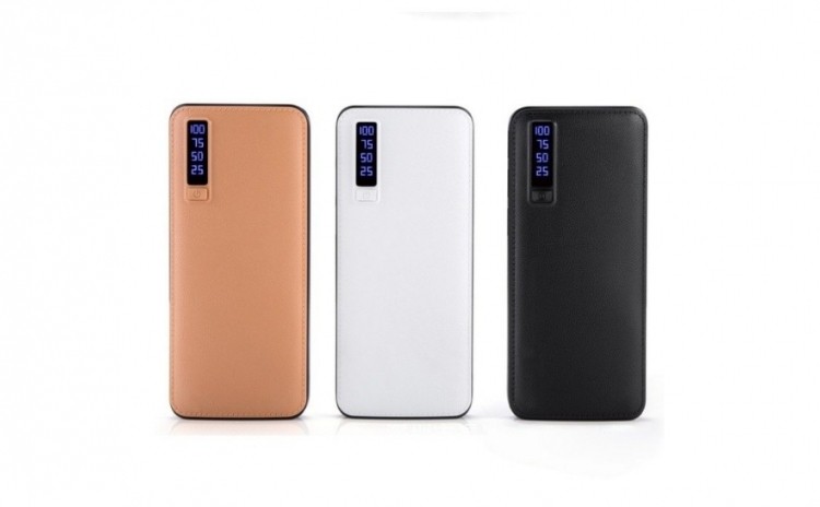 Baterie externa, 20000 mAh, 3 Porturi USB, Mini Lanterna LED