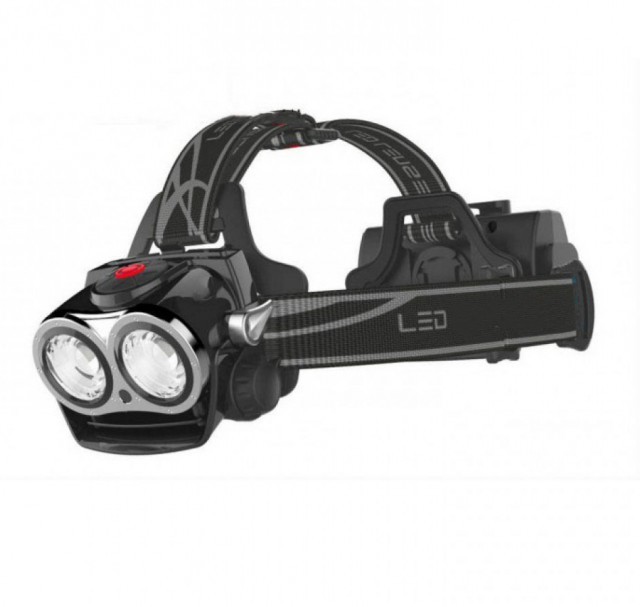 Lanterna LED bicicleta frontala multifunctionala cu 3 faze