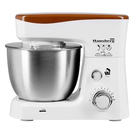 Mixer electric cu bol din inox, 6 trepte de viteza, 4.5 litri, 700W