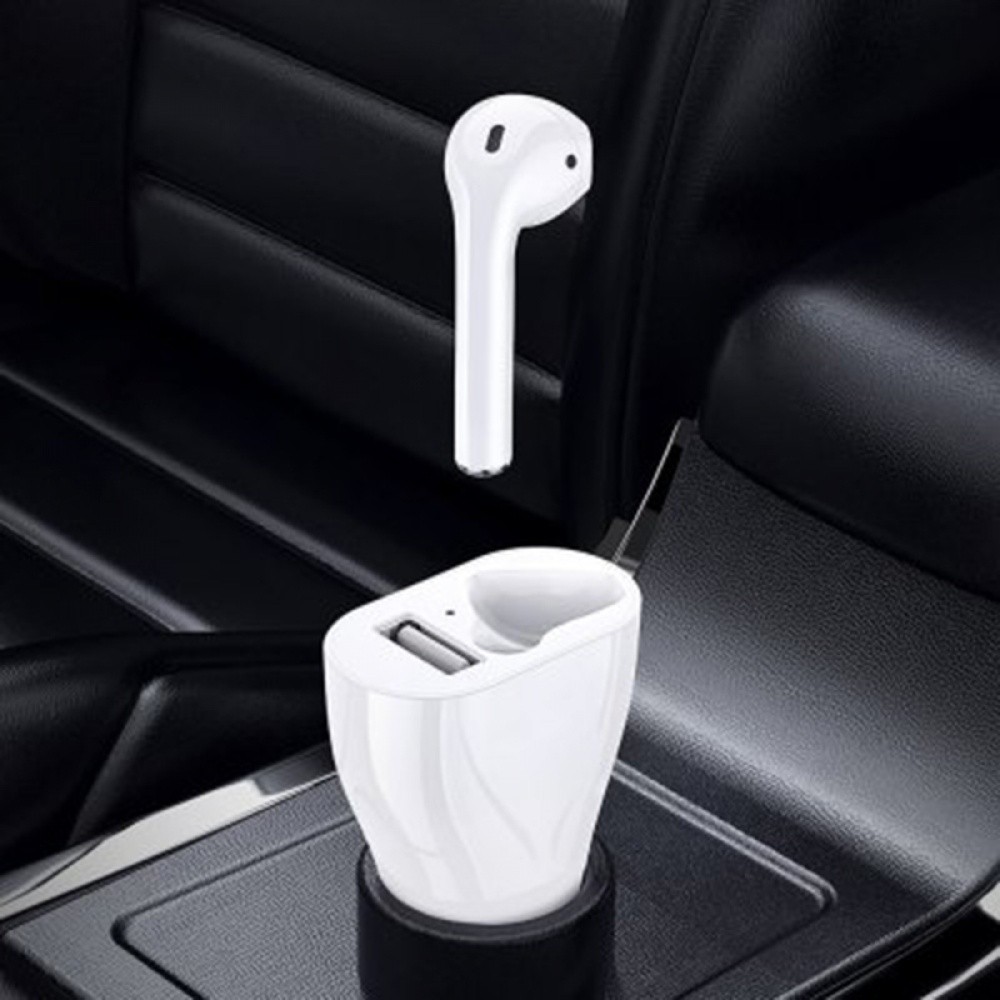 Set 2 in 1 Incarcator auto cu casca bluetooth