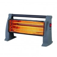 Radiator quartz , 1500 W, 3 trepte, prevazut cu sistem de protectie impotriva rasturnarii.
