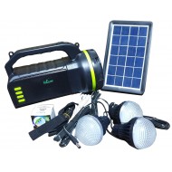 Kit Lanterna Solara, 3 becuri incluse, Functie de Powerbank, Boxa cu bluetooth si radio CL-18
