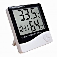 Ceas digital cu functie de Termohigrometru, Alarma si Calendar