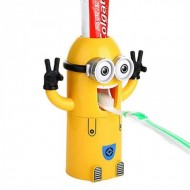 Dozator Minions pasta de dinti, cu suport integrat pentru periute