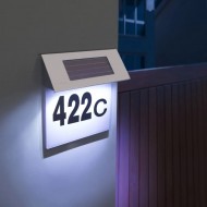 Numar pentru casa, cu afisare LED si incarcare solara