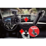 Pachet promotional Camera video auto Full HD , Casca Bluetooth si suport telefon cadou