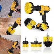 Set 3 perii pentru curatare, universale, cu adaptor pentru bormasina