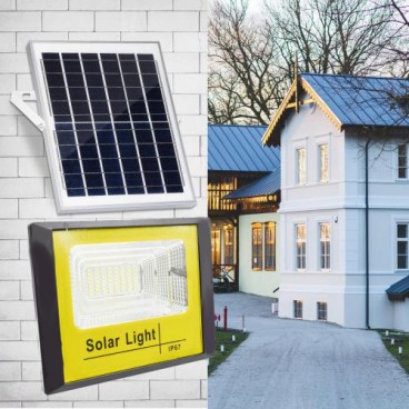 Panou solar cu proiector de 60W si telecomanda