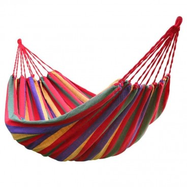 Hamac, multicolor din bumbac, cu husa de transport
