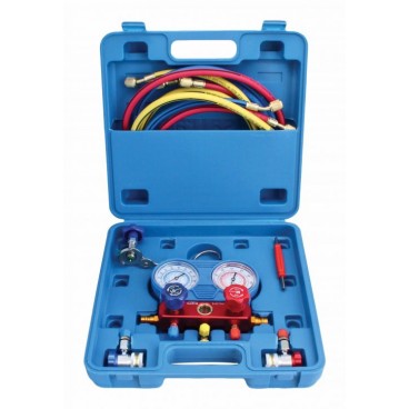 Trusa testare aer conditionat kit manometre verificare incarcare freon