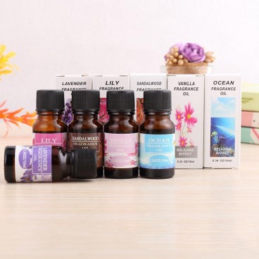 Uleiuri esentiale pentru aromaterapie, 12 bucati, diverse arome, 10 ml
