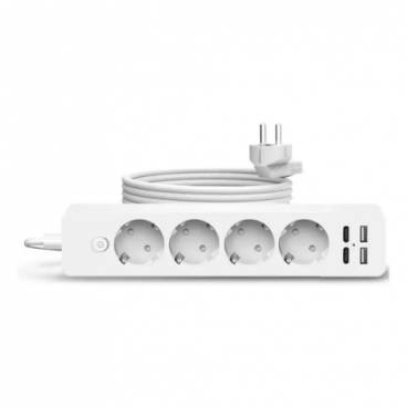 Prelungitor 4 prize 2 porturi USB si 2 Type C 2 metri