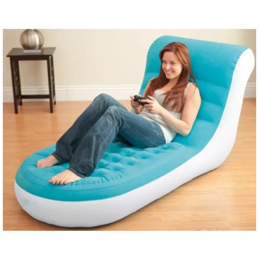 Saltea tip fotoliu gonflabil ergonomic modern cu spatar