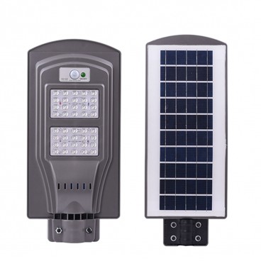 Lampa stradala 40 LED cu panou solar si senzor de miscare