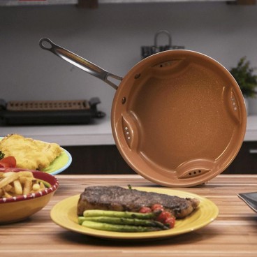 Tigaie fara ulei, ceramica, Steel Air Fry