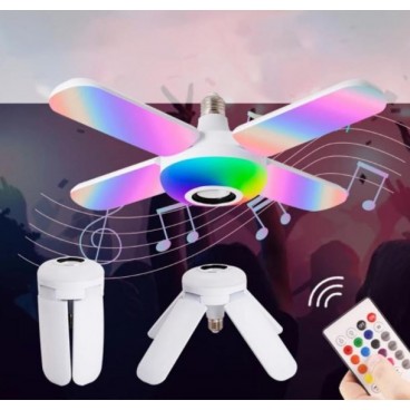Lampa LED RGB cu telecomandă si bluetooth, 48W