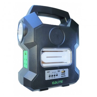 Kit panou solar, 10 W, acumulator lithium, USB, 3 becuri, bec rotativ inclus