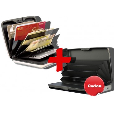 Portofel securizat cu functie de baterie externa 1+1 cadou