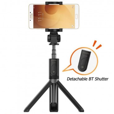 Trepied si selfie stick cu telecomanda pentru telefon