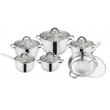 Set 12 piese oale din inox