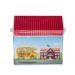 Cutie pentru depozitare in forma de casuta, dimensiune 38x25x38 cm
