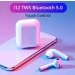 Casti Bluetooth Wireless , i 12TWS, Control Tactil, 3D Sound