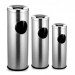 Set 3 cosuri cu scrumiera din inox pentru gunoi 15l, 18l, 23l