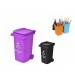 Set 2 Organizator birou suport pixuri mini tomberon