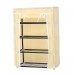 Dulap pentru pantofi, 4 rafturi, husa material textil