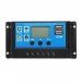 Regulator Controler pentru panou solar, 10 A, 12V/24V, Display LCD si 2 porturi USB