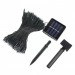 Instalație Solară Decorativă pentru Exterior – 10 m, 100 LED-uri Albastre, Încărcare Solară