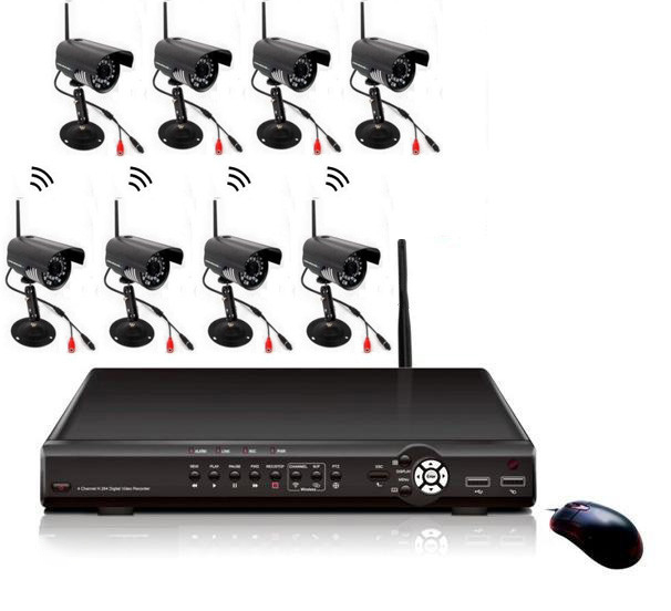 Set supraveghere CCTV fara fir 8 camere pret