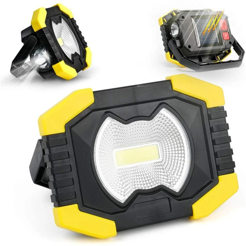 Image of Lanterna cu Incarcare Solara sau USB LED, 2 Moduri de iluminare, functie Power Bank