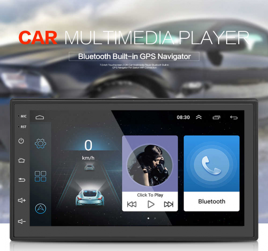 Image of Player Mp5, cu Navigatie GPS, Functie Mirror Link, Bluetooth