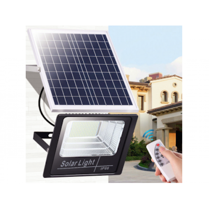 Image of Panou solar cu proiector 50W, cu telecomanda